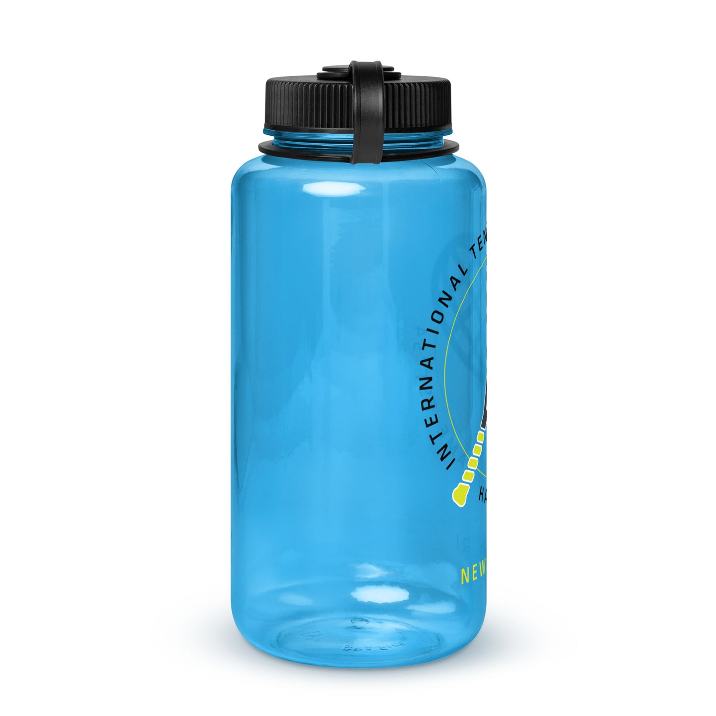 ITHF racquet wide mouth plastic water bottle