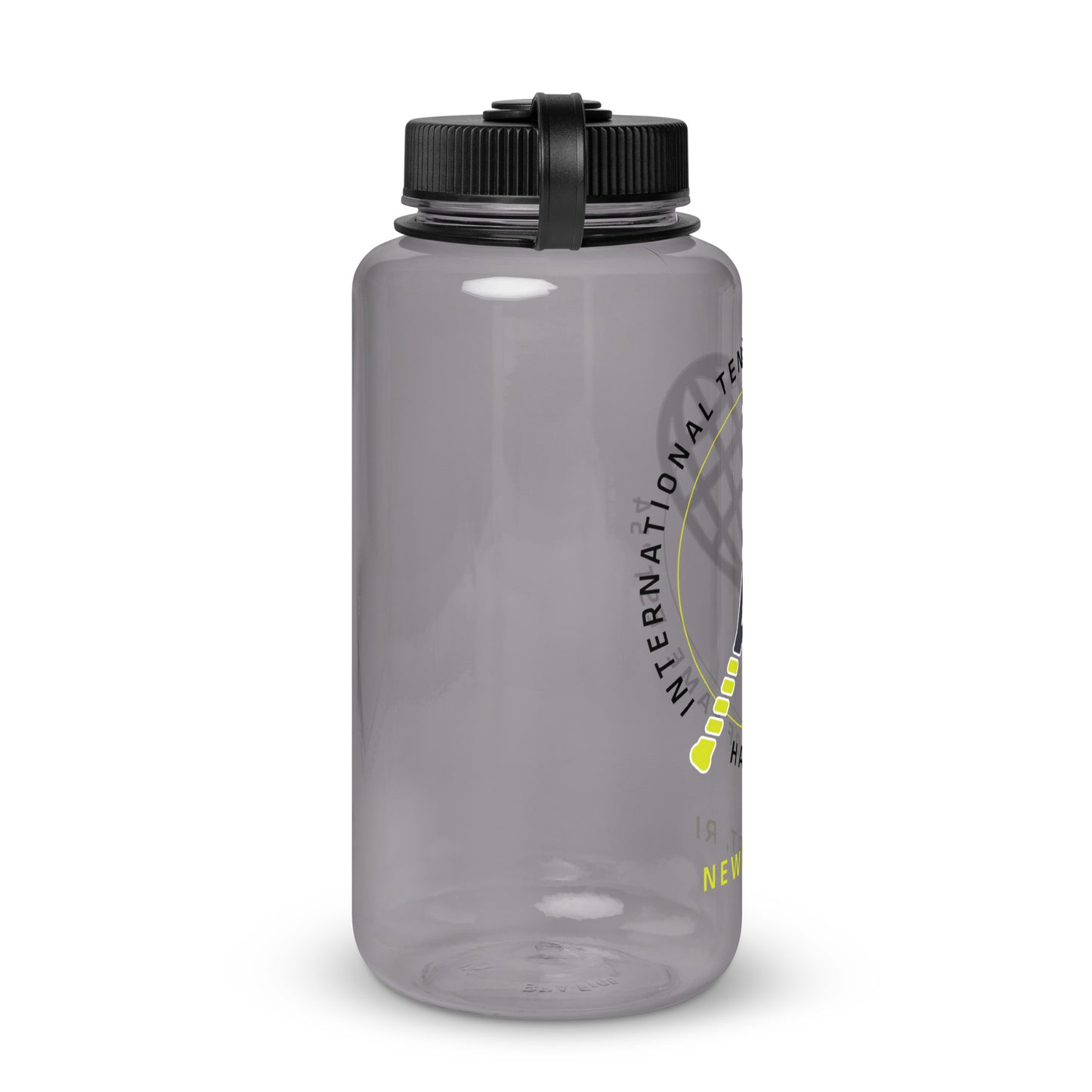 ITHF racquet wide mouth plastic water bottle