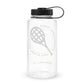 ITHF racquet wide mouth plastic water bottle