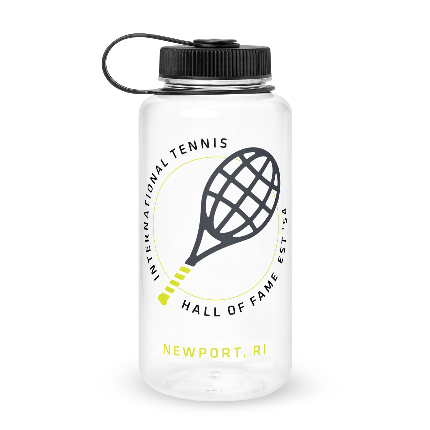 ITHF racquet wide mouth plastic water bottle