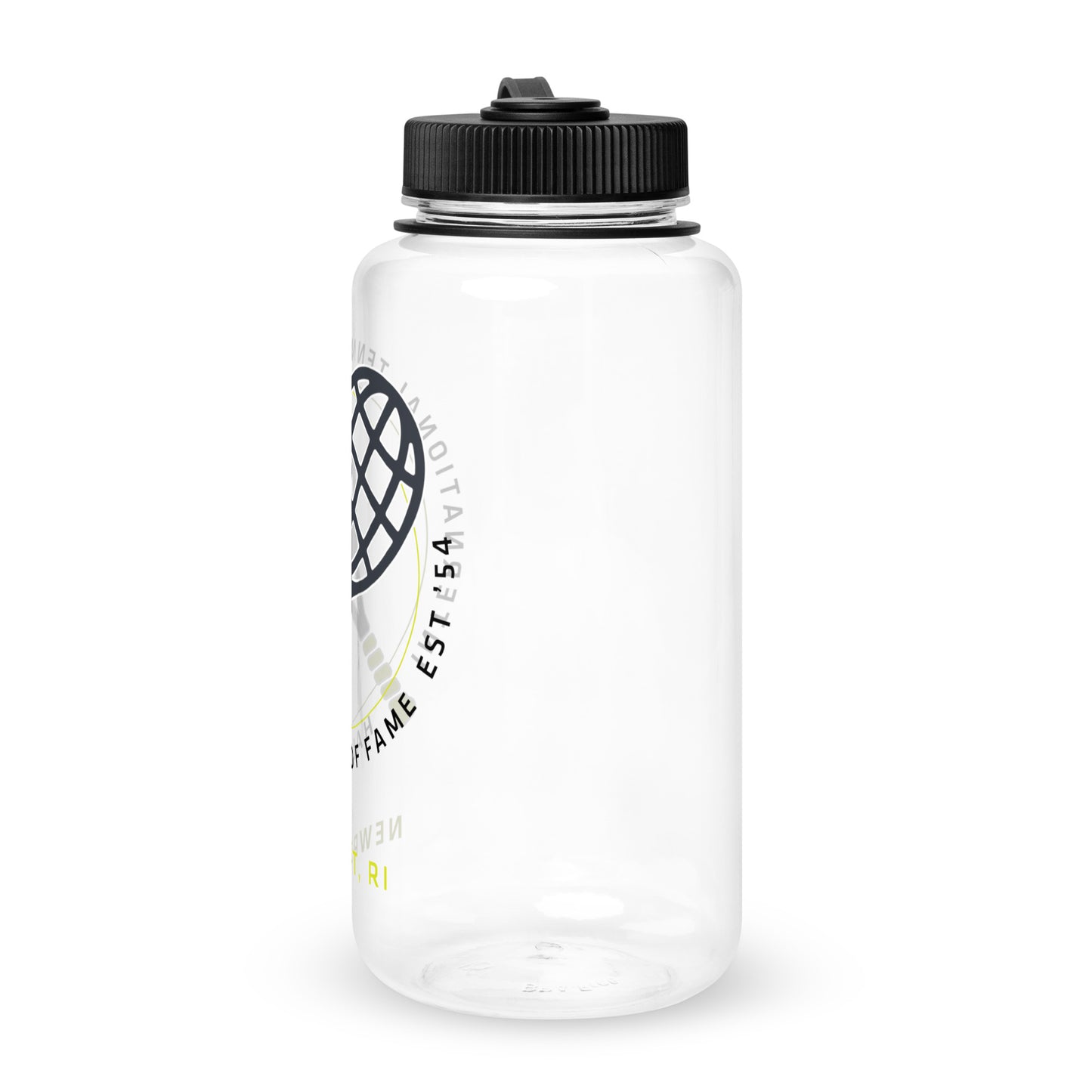 ITHF racquet wide mouth plastic water bottle